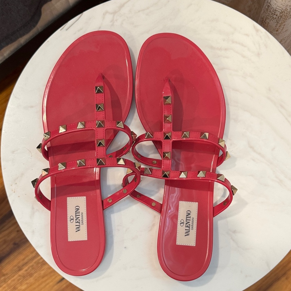 Valentino Red Rockstud Sandals